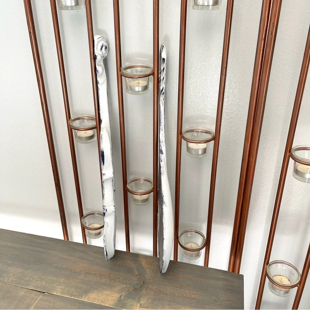 Eclectic Revival Distressed Upcycled Vintage 1960 Royal Hanging Violin Mandolin - Picture 4 of 9